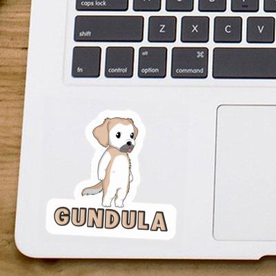 Gundula Sticker Golden Retriever Laptop Image