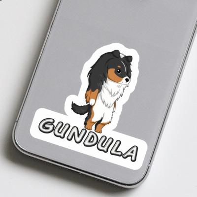 Gundula Sticker Shetland Sheepdog Notebook Image