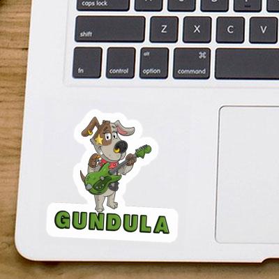 Sticker Gundula Guitarist Laptop Image