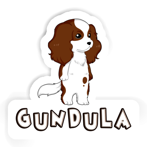 Autocollant Cavalier King Charles Spaniel Gundula Gift package Image