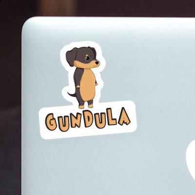 Gundula Autocollant Dachshund Laptop Image