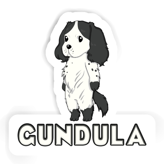 Sticker Gundula Cocker Spaniel Gift package Image