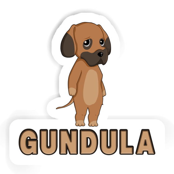 Sticker  Great Dane Gundula Gift package Image