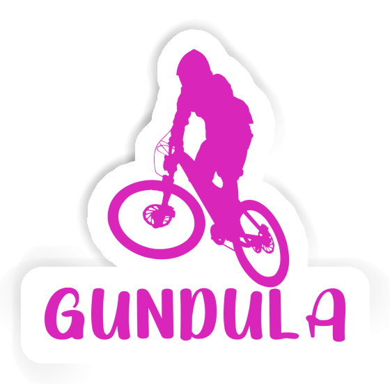 Gundula Sticker Downhiller Laptop Image