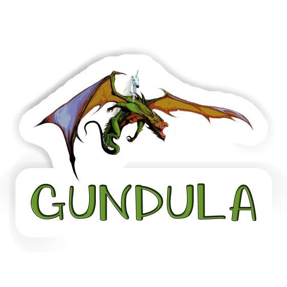 Drache Sticker Gundula Notebook Image