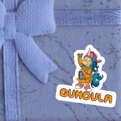 Hip-Hop Unicorn Sticker Gundula Laptop Image