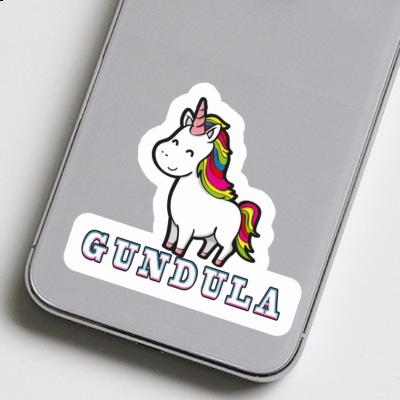 Aufkleber Einhorn Gundula Notebook Image