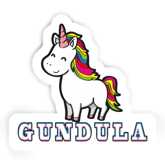 Sticker Unicorn Gundula Image