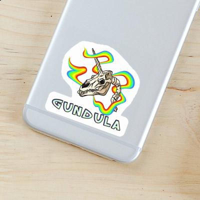 Einhorn-Totenkopf Sticker Gundula Image