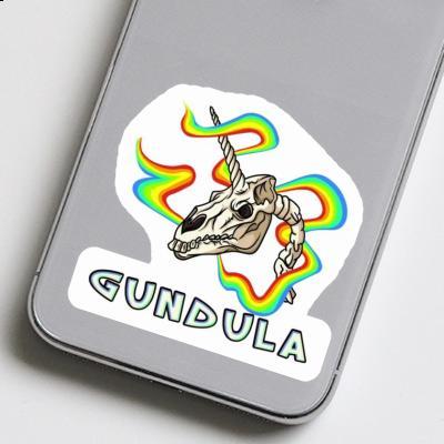 Einhorn-Totenkopf Sticker Gundula Laptop Image