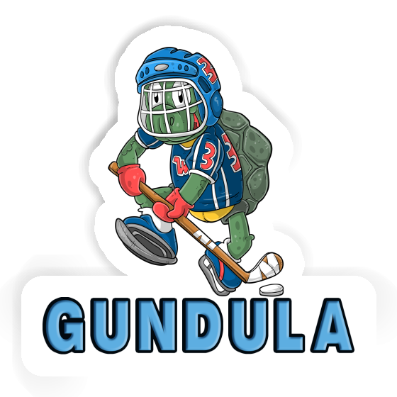 Aufkleber Eishockeyspieler Gundula Gift package Image