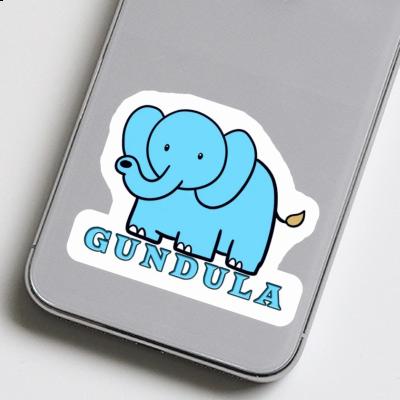 Gundula Aufkleber Elefant Notebook Image