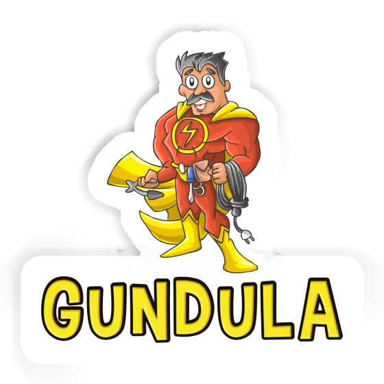 Sticker Electrician Gundula Gift package Image