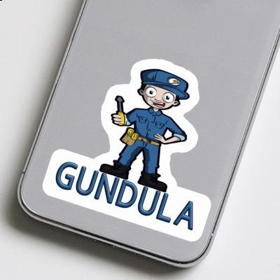 Sticker Elektriker Gundula Notebook Image