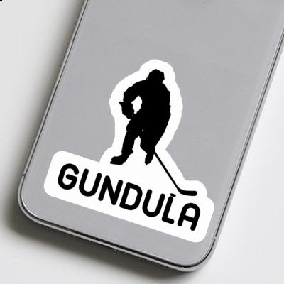 Eishockeyspieler Aufkleber Gundula Laptop Image