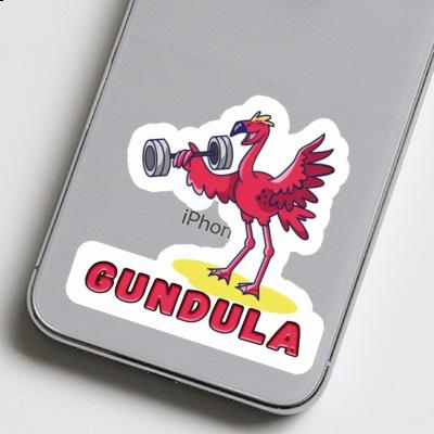 Gundula Aufkleber Gewichtheber Laptop Image