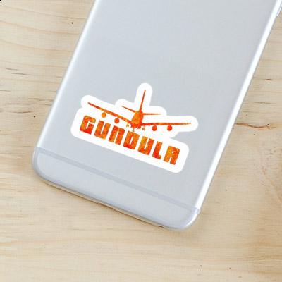 Gundula Sticker Airplane Image