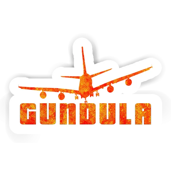 Gundula Sticker Airplane Gift package Image