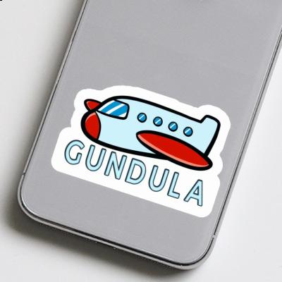 Sticker Gundula Plane Image