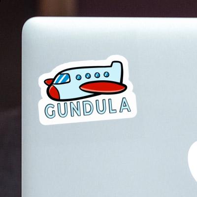 Sticker Gundula Plane Notebook Image