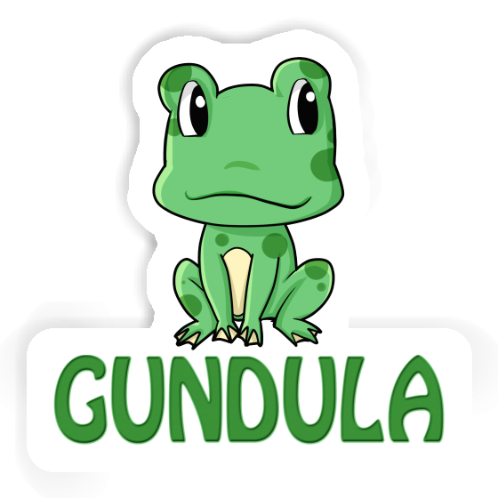 Aufkleber Gundula Frosch Notebook Image