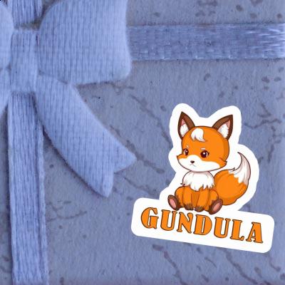 Gundula Sticker Fox Laptop Image