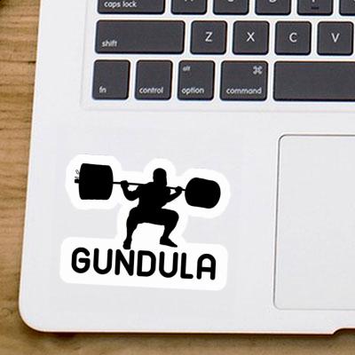 Gundula Sticker Weightlifter Notebook Image