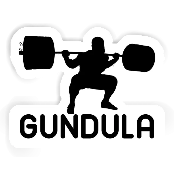 Sticker Gundula Gewichtheber Gift package Image