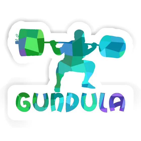 Weightlifter Sticker Gundula Laptop Image