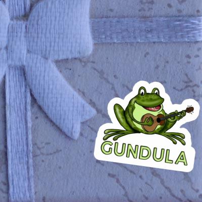 Sticker Guitar Frog Gundula Image