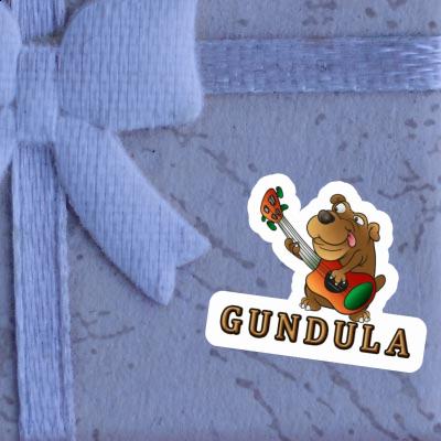 Sticker Gitarrist Gundula Notebook Image