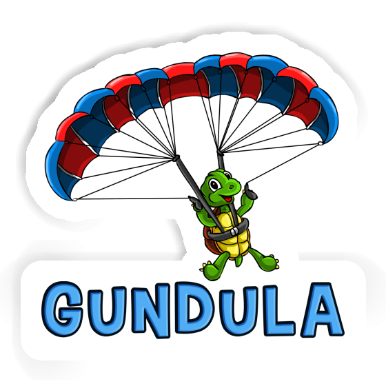 Gundula Sticker Gleitschirmflieger Notebook Image