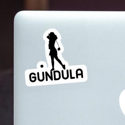 Sticker Golfer Gundula Notebook Image