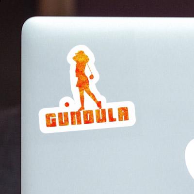 Aufkleber Gundula Golferin Laptop Image