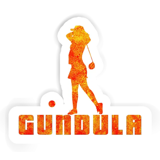 Sticker Golfer Gundula Laptop Image