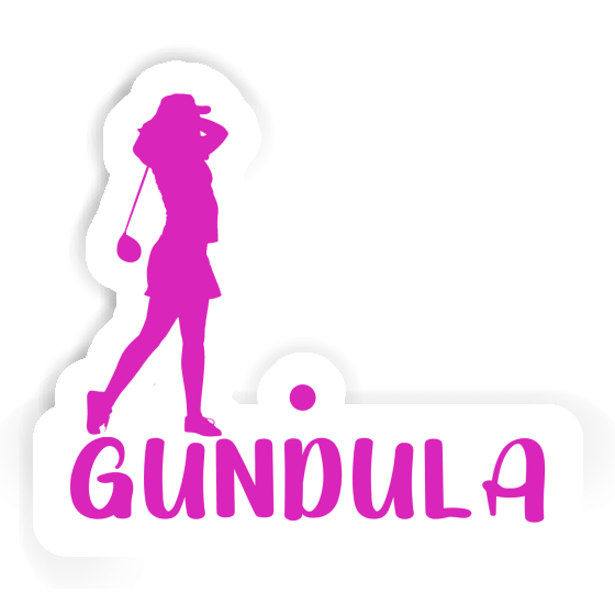 Gundula Autocollant Golfeuse Laptop Image