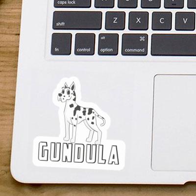 Aufkleber Dogge Gundula Laptop Image