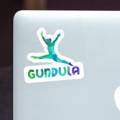 Gundula Sticker Gymnastin Laptop Image