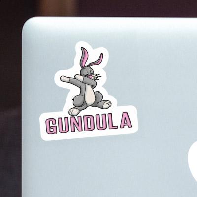 Gundula Sticker Dabbing Hare Notebook Image