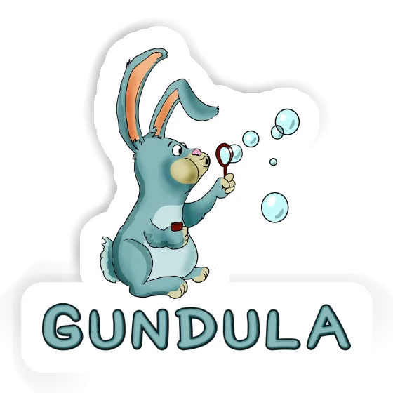 Gundula Sticker Soap Bubbles Rabbit Gift package Image