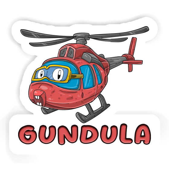 Helicopter Sticker Gundula Laptop Image