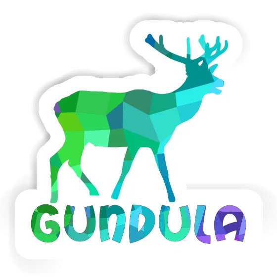 Sticker Gundula Deer Notebook Image