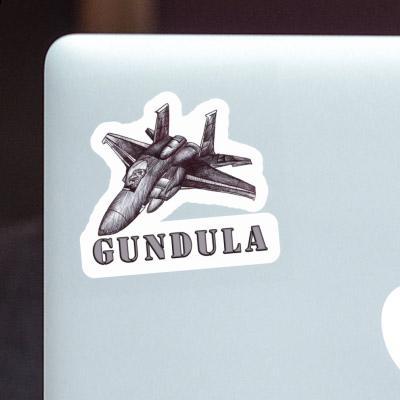 Autocollant Gundula Avion Laptop Image