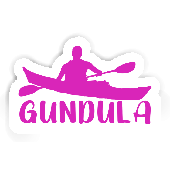 Sticker Kajakfahrer Gundula Laptop Image