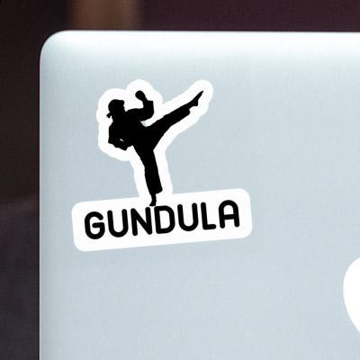 Gundula Sticker Karateka Laptop Image