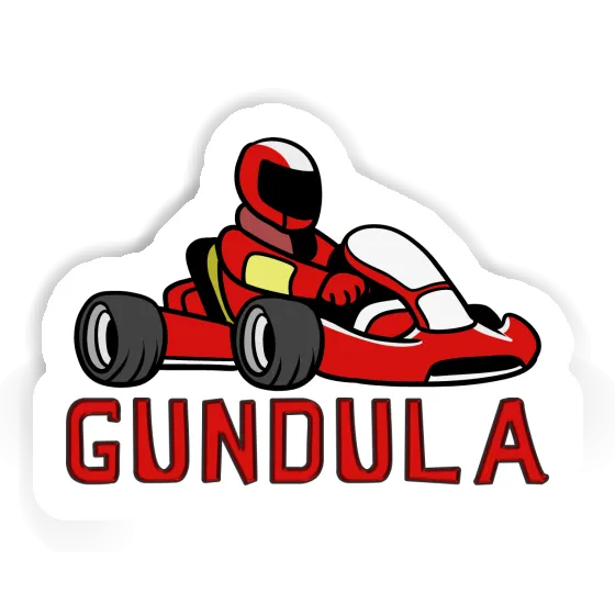 Gundula Sticker Kart Driver Image