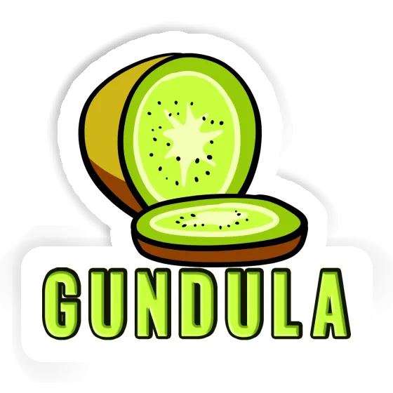 Gundula Sticker Kiwi Laptop Image