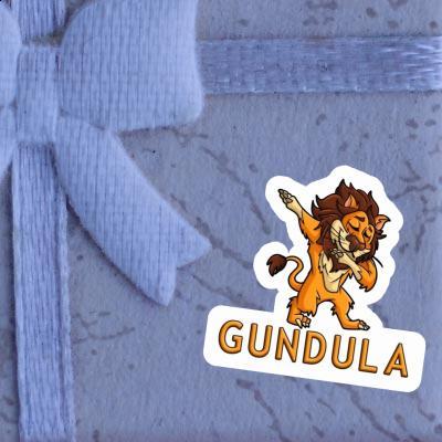 Dabbing Lion Sticker Gundula Image