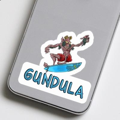 Surfer Sticker Gundula Laptop Image