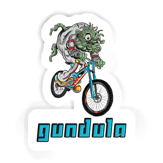 Sticker Gundula Downhill Biker Laptop Image